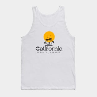 California beach of paradise tshirt Tank Top